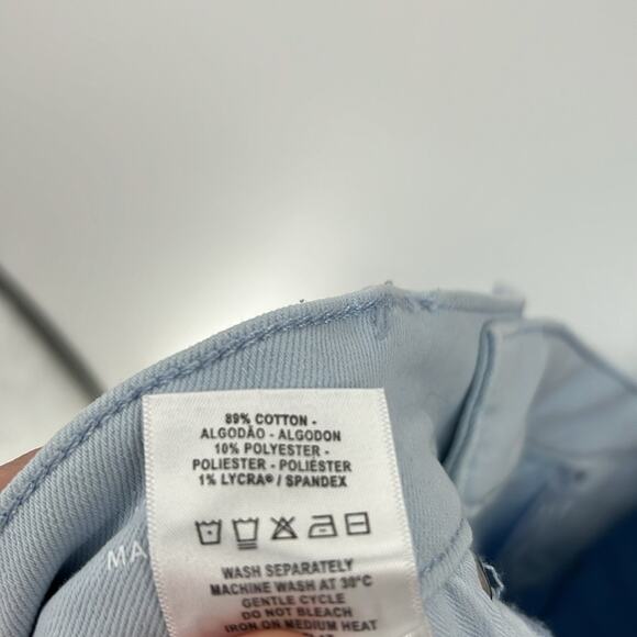 DL1961 Women's Mara Straight Mid Rise Instasculpt Ankle - Light Blue - 32 - NWT - Picture 6 of 10